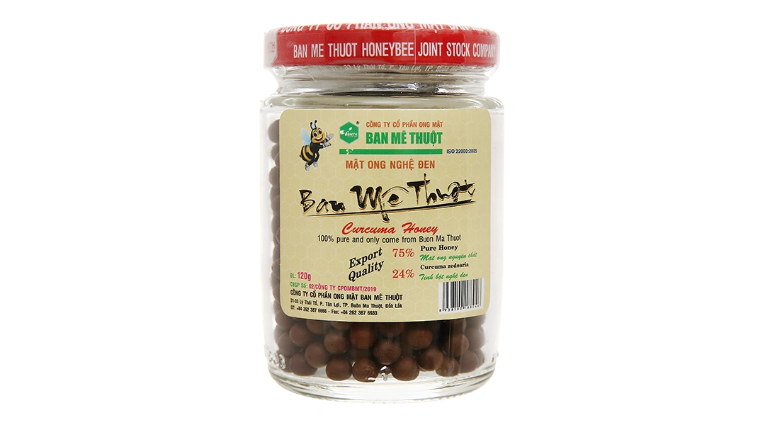 Viên mật ong nghệ đen Ban Mê Thuột hũ 120g - 1